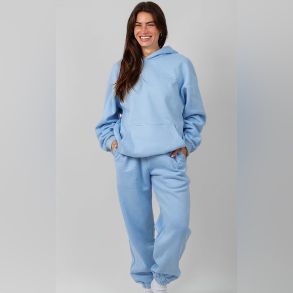 Comfrt Pants - Comfort Minimalist Sweatpants. Light blue. 2XL